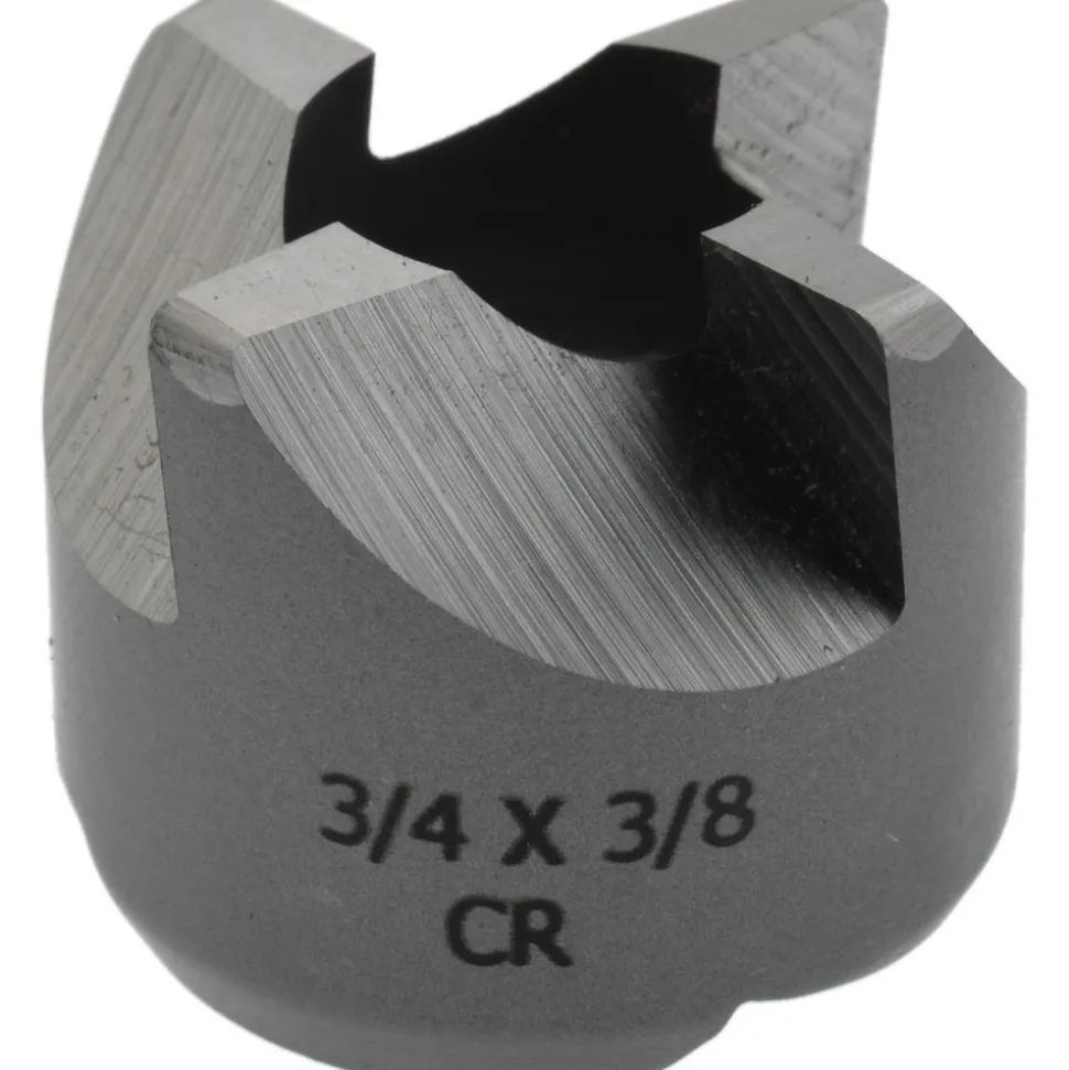 Reverse Counterbore: 3/4" Dia, 3/8" Pilot Hole, 4 Flutes, High Speed Steel