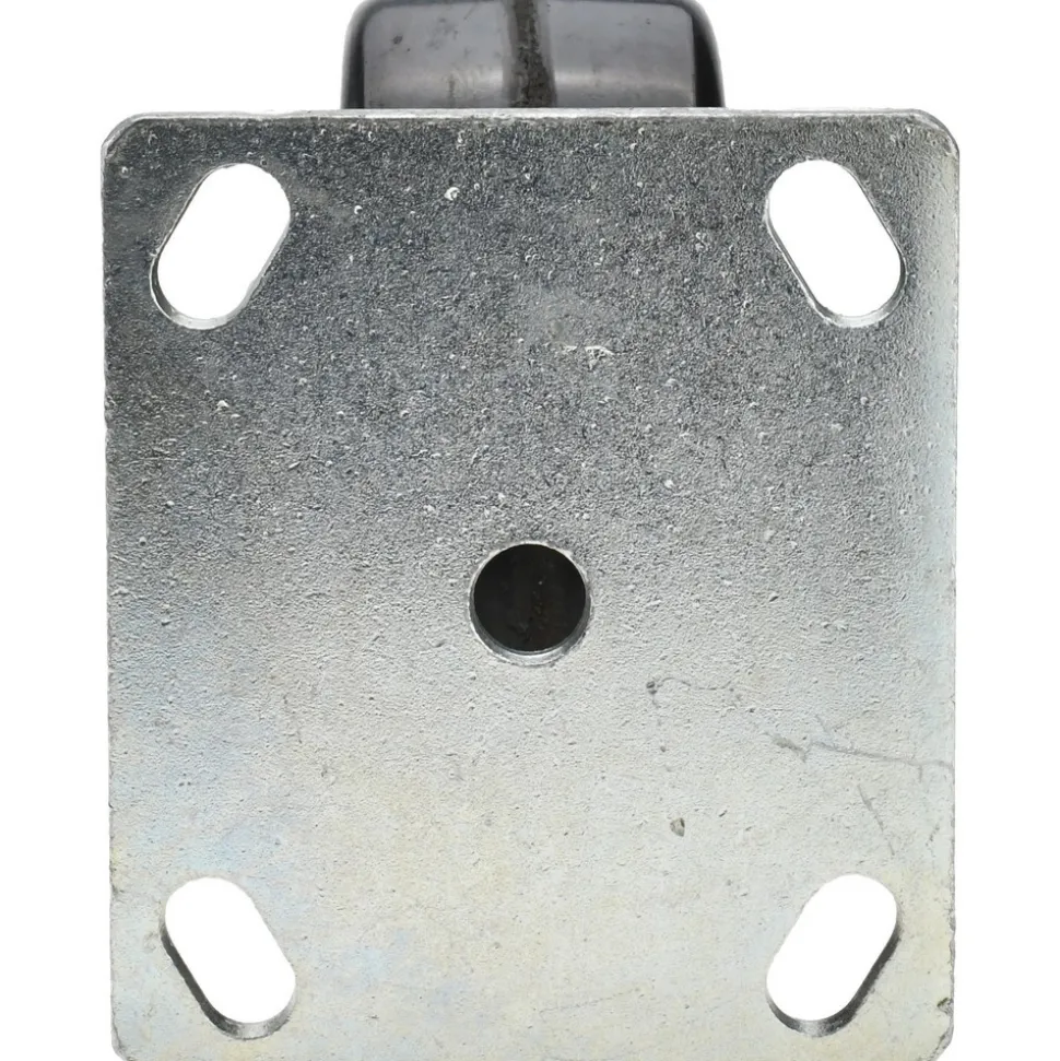 Rigid Top Plate Caster: Phenolic, 5" Wheel Dia, 2" Wheel Width, 1,000 lb Capacity, 6-1/2" OAH
