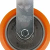 Rigid Top Plate Caster: Polyurethane on Aluminum, 6" Wheel Dia, 2" Wheel Width, 1,000 lb Capacity, 7-1/2" OAH