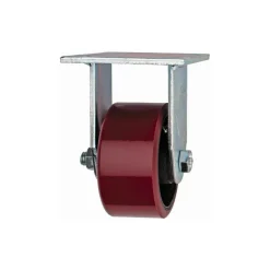 Rigid Top Plate Caster: Polyurethane, 4" Wheel Dia, 2" Wheel Width, 700 lb Capacity, 5-5/8" OAH