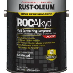 ROCAlkyd 7000 Cold Galvanizing Compound, Gray, Flat, 1 Gallon