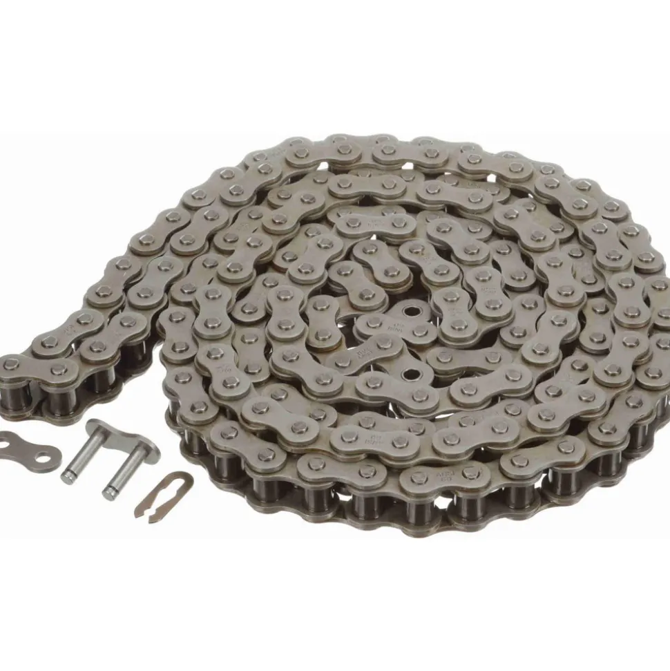 Roller Chain: Standard Riveted, 3/4" Pitch, 60 Trade, 10' Long, 1 Strand
