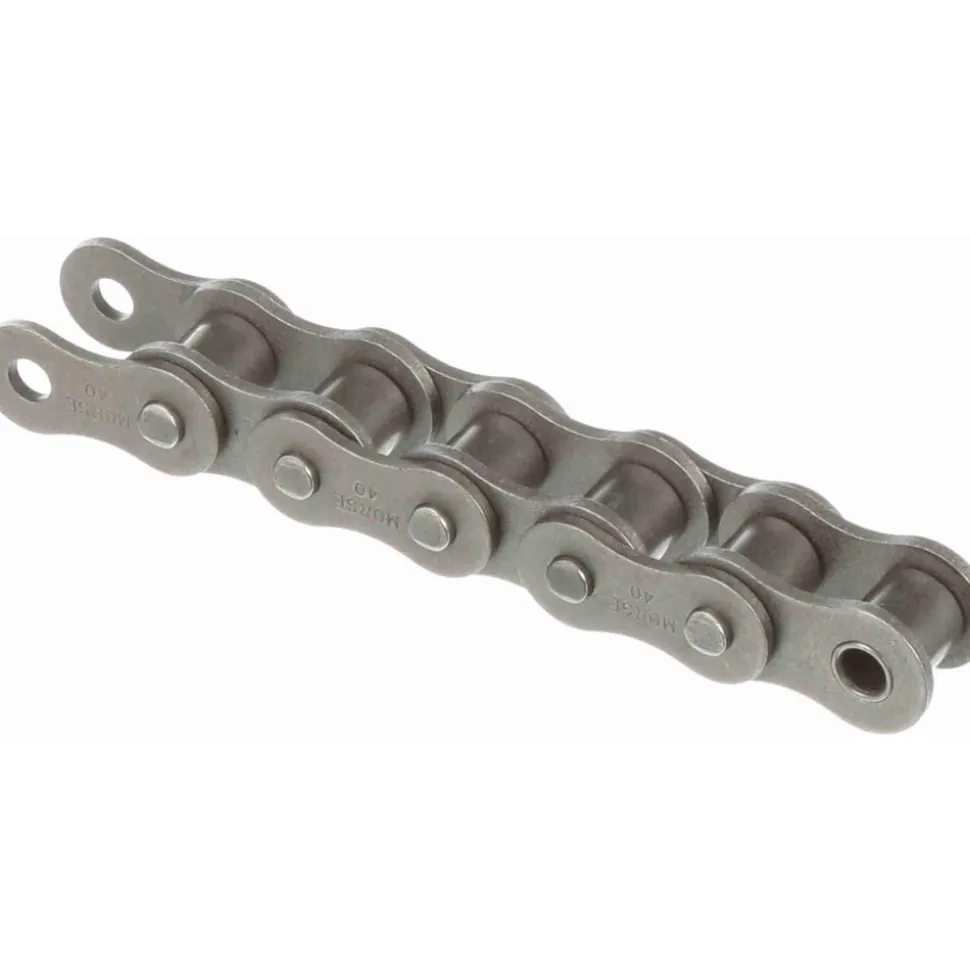 Roller Chain: Standard Riveted, 1/2" Pitch, 40 Trade, 10' Long, 1 Strand
