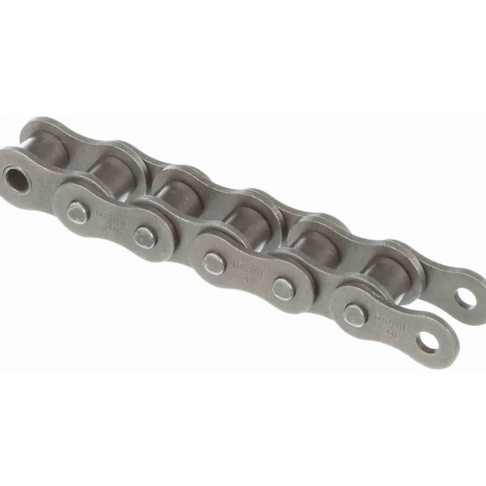 Roller Chain: Standard Riveted, 1/2" Pitch, 40 Trade, 10' Long, 1 Strand
