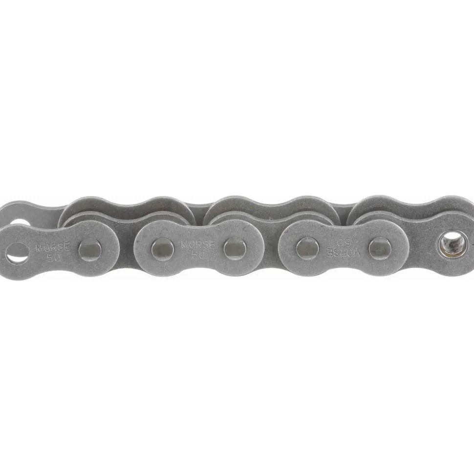 Roller Chain: Standard Riveted, 5/8" Pitch, 50 Trade, 10' Long, 1 Strand