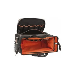 Rolling Tool Bag: 24 Pocket, 12-1/2" Wide, 19" Deep, 14" High