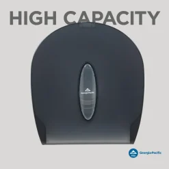 1-Roll Jumbo Jr. High-Capacity Toilet Paper Dispenser, Smoke