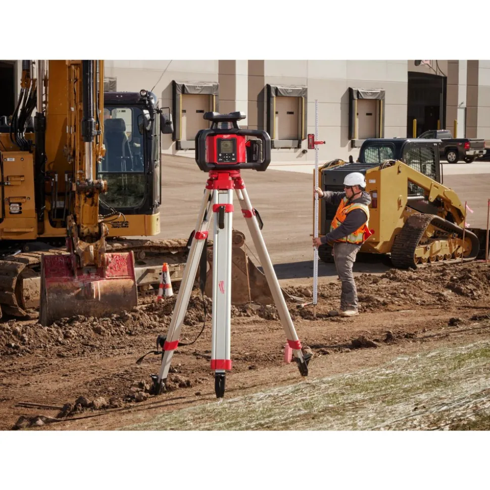 Rotary Laser Tripod: 39.33" High, 7.91" Wide, Aluminum