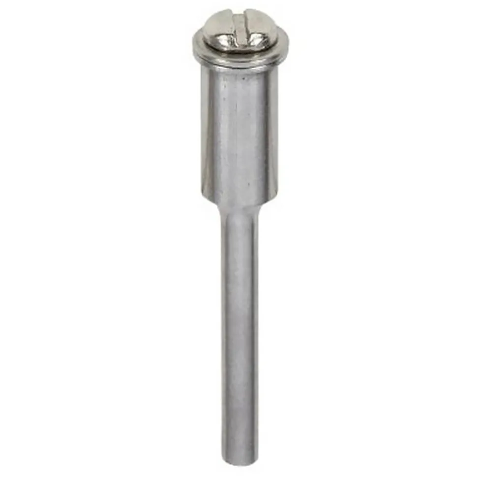 Rotary Tool Mandrels: Material: Stainless Steel; Includes: Screw, (2) Washers; Arbor Hole Size: 1/8