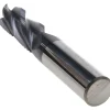 Roughing End Mill: 1/2" Dia, 4 Flute, Single End, Solid Carbide
