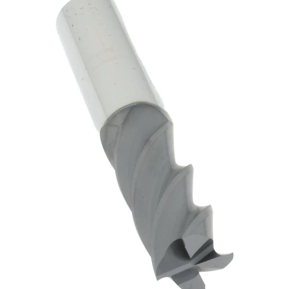 Roughing & Finishing End Mill: 1/2" Dia, 4 Flute, Solid Carbide