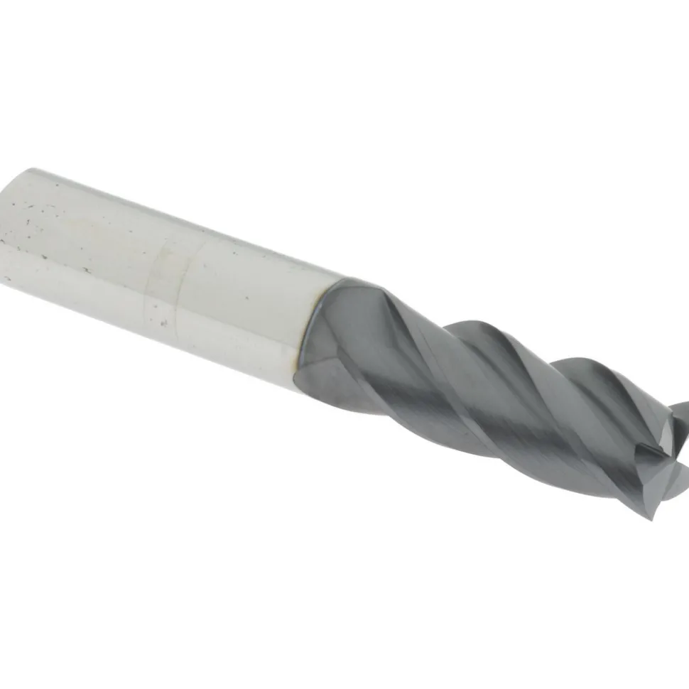 Roughing & Finishing End Mill: 1/2" Dia, 4 Flute, Solid Carbide