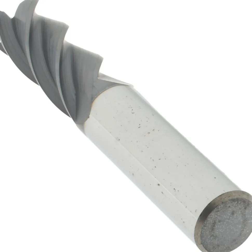 Roughing & Finishing End Mill: 1/2" Dia, 4 Flute, Solid Carbide