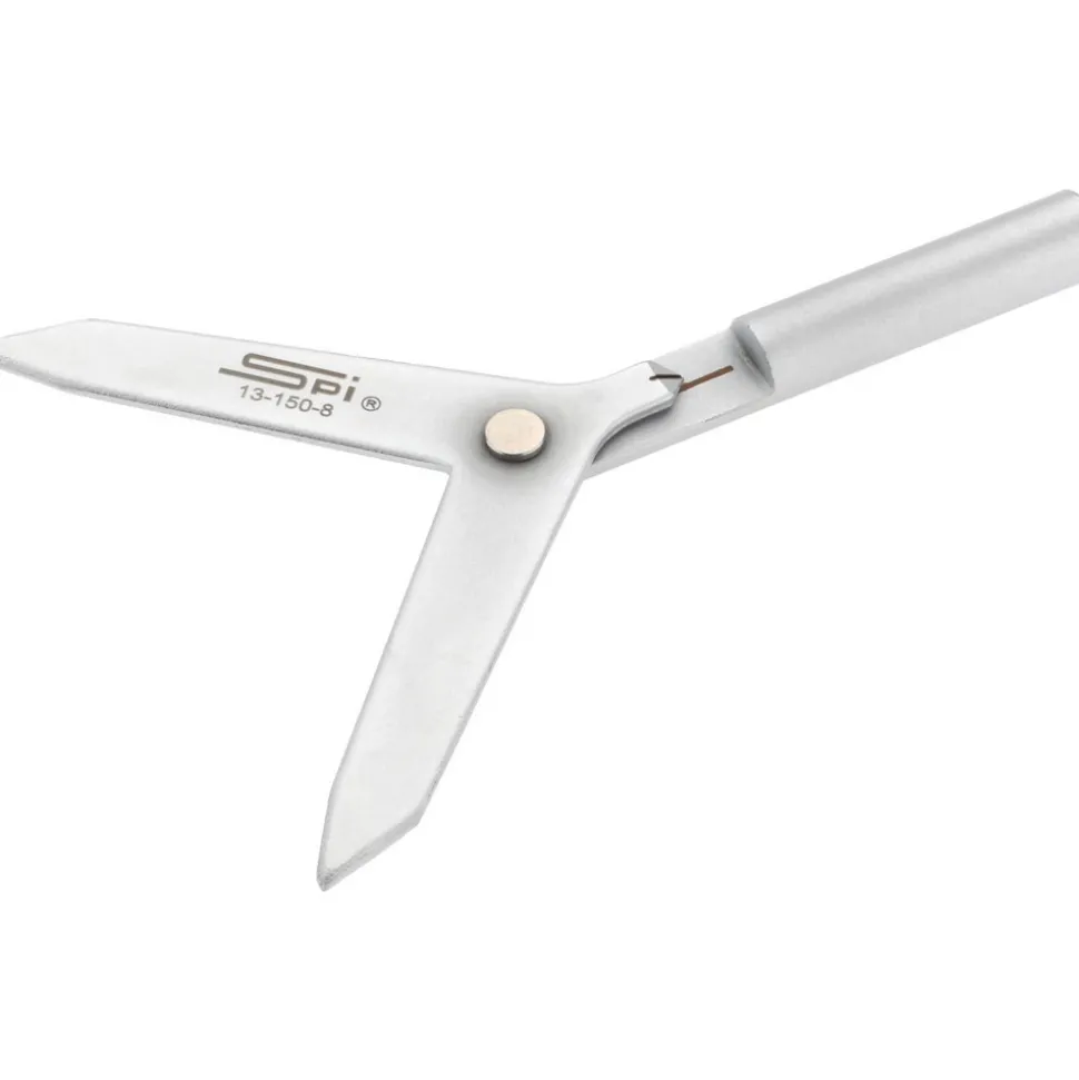 Round Bar Center Finder: 0.2" Head Dia, 3/8" Shank Dia, Mechanical