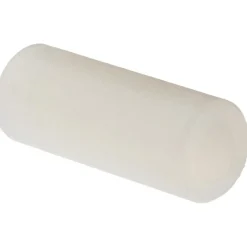 Round Circuit Board Spacer: M4 Screw, 7 mm OAL, 4.2 to 4.8 mm ID, 6 mm OD, Nylon
