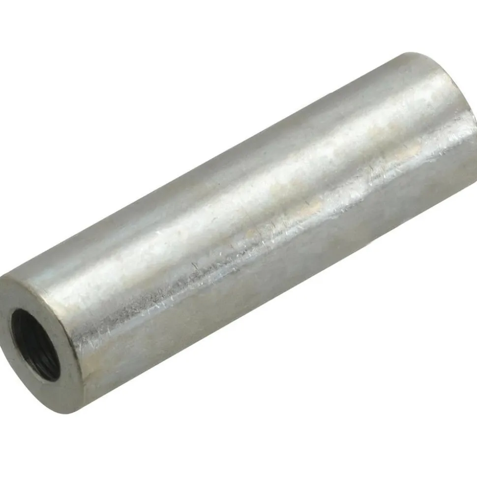 Round Circuit Board Spacer: 1/4" Screw, 1" OAL, 0.257" ID, 1/2" OD, Stainless Steel
