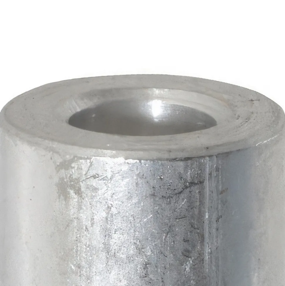 Round Circuit Board Spacer: 1/4" Screw, 5/8" OAL, 0.257" ID, 1/2" OD, Aluminum
