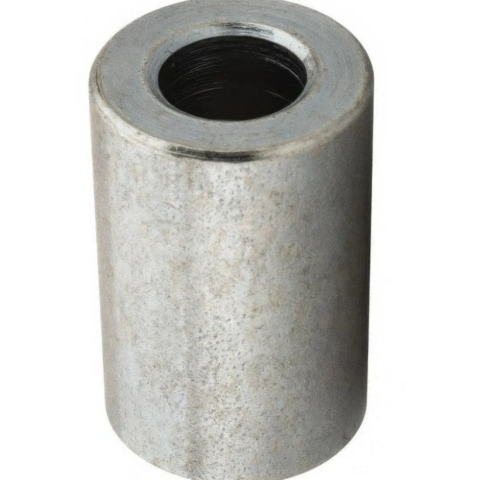Round Circuit Board Spacer: 1/4" Screw, 3/4" OAL, 0.257" ID, 1/2" OD, Steel