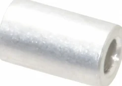Round Circuit Board Spacer: #10 Screw, 5/8" OAL, 0.194" ID, 3/8" OD, Aluminum