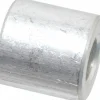 Round Circuit Board Spacer: 1/4" Screw, 1/2" OAL, 0.257" ID, 1/2" OD, Aluminum