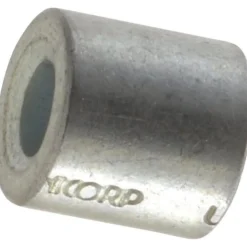 Round Circuit Board Spacer: #4 Screw, 1/4" OAL, 0.116" ID, 1/4" OD, Steel