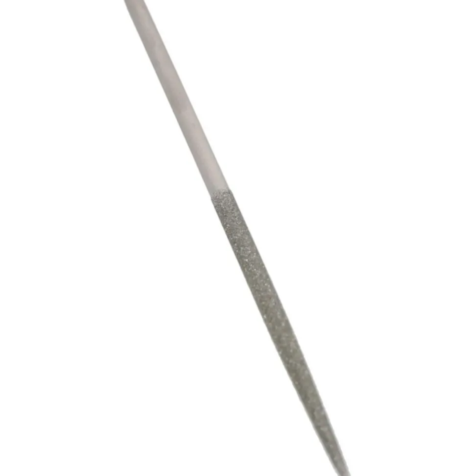 Round Needle Diamond File: 5-1/2" OAL, Medium Grade