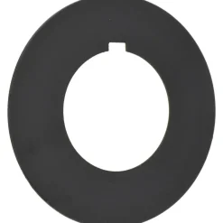 Round, Plastic Legend Plate - Emergency Stop, Stop