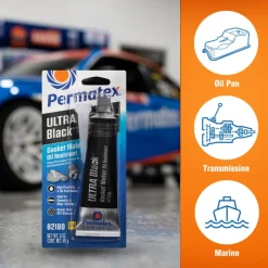 RTV Silicone Gasket Maker, Ultra Black, 3 oz