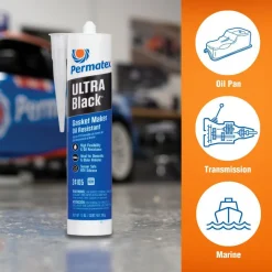 RTV Silicone Gasket Maker, Ultra Black, 13 oz