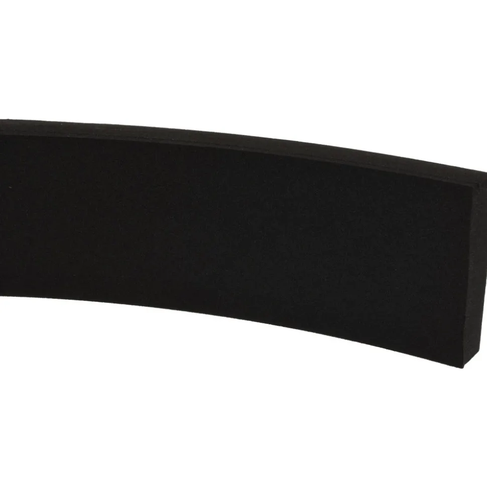 Rubber Roll: Closed Cell, Neoprene Spring Blend, 1/2" Thick, 2" Wide, 25.000' Long, Black