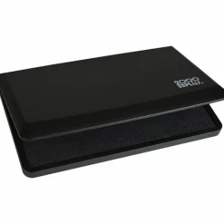 Rubber Stamp Accessories: Type: Stamp Pad; Color: Black; Container Size: 3-1/4 in x 6-1/4 in