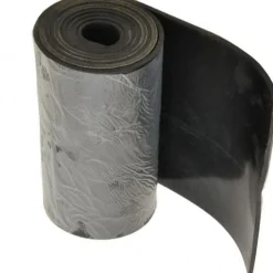 Rubber Strip: Neoprene, 1/8" Thick, 6" Wide, 5.000' Long, Black