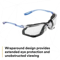 Safety Glasses: Anti-Fog & Scratch-Resistant, Polycarbonate, Clear Lenses, Frameless