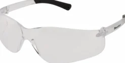 Safety Glasses: Scratch-Resistant, Polycarbonate, Clear Lenses, Frameless