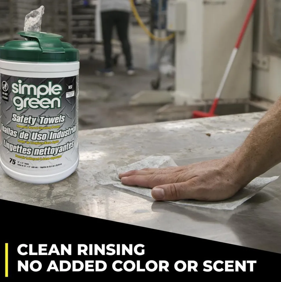 Safety Towels, Pre-Moistened, Center Pull Canister