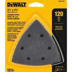 Sanding Sheet: 120 Grit, Aluminum Oxide, Triangle Sandpaper