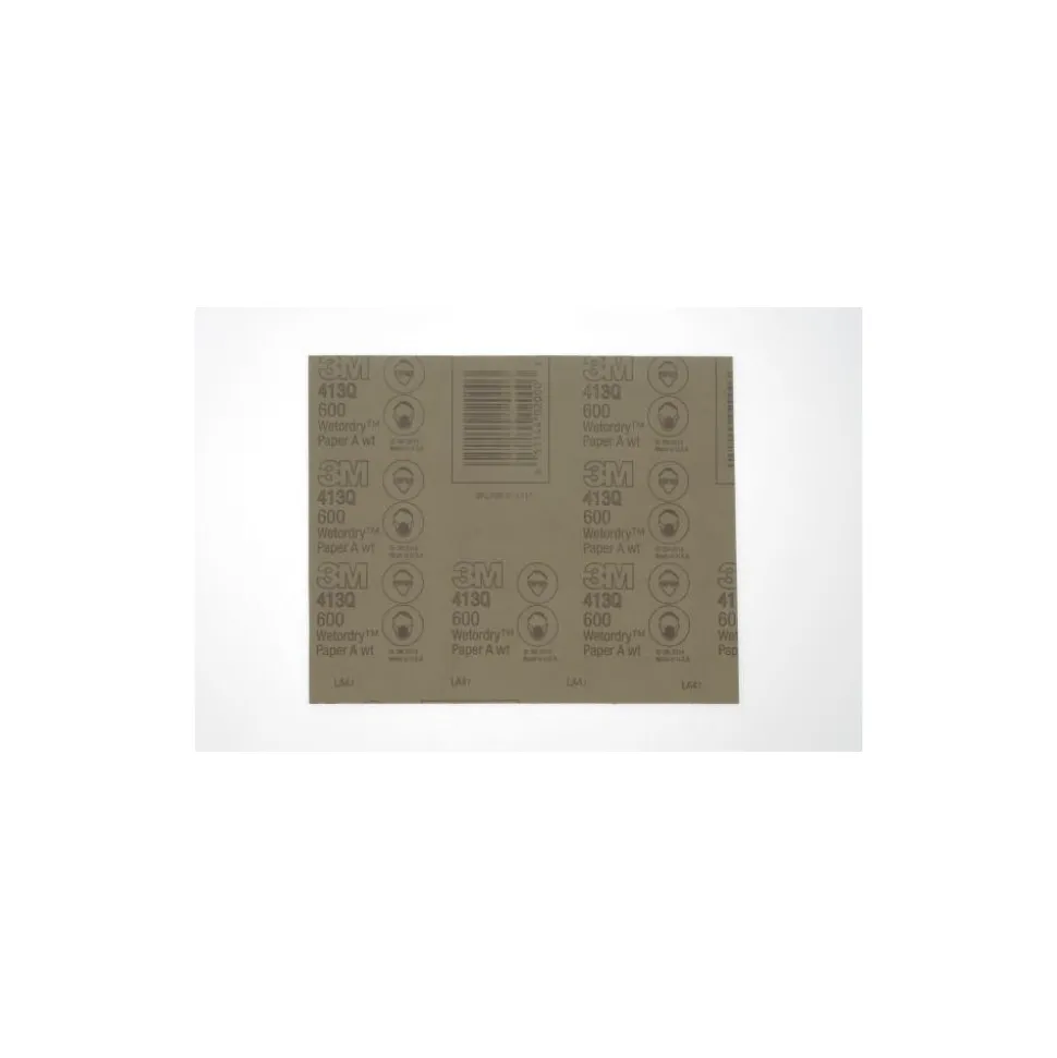 Sanding Sheets: 9" Wide x 11" OAL, 600 Grit, Silicon Carbide