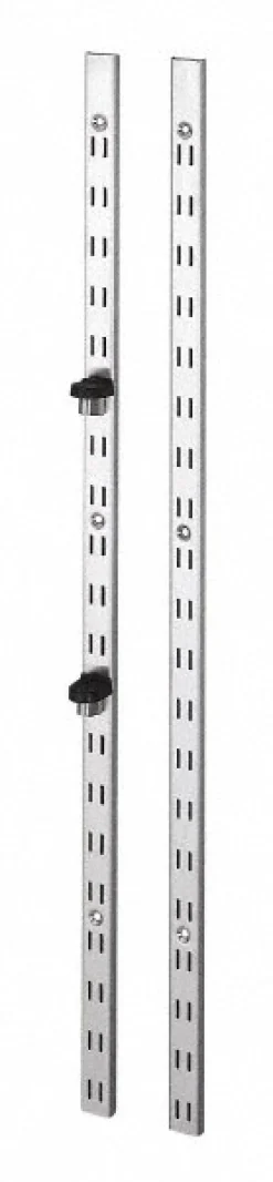 Satin Stainless Steel Coated, Double Slot Standards Bracket