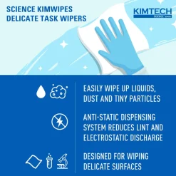 Science™ Kimwipes® Delicate Task Wipes (34256), Pop-Up Box, White