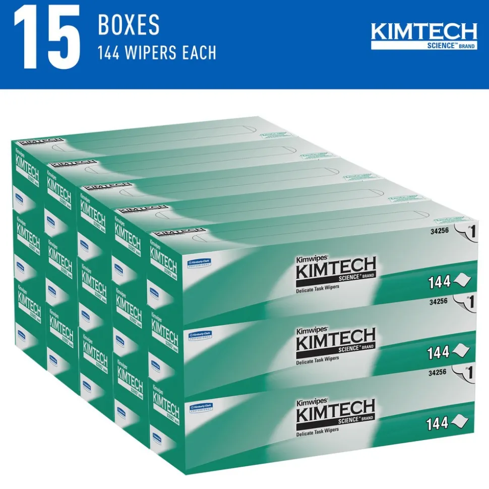 Science™ Kimwipes® Delicate Task Wipes (34256), Pop-Up Box, White