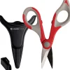 Scissors & Pouch Kit: 6" OAL, 1-1/2" LOC, Stainless Steel Blades