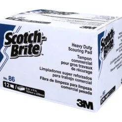Scotch-Brite™ Heavy Duty Scour Pad 86, 6 in x 9 in, 12/Box