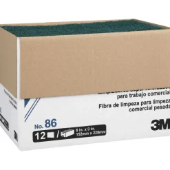 Scotch-Brite™ Heavy Duty Scour Pad 86, 6 in x 9 in, 12/Box