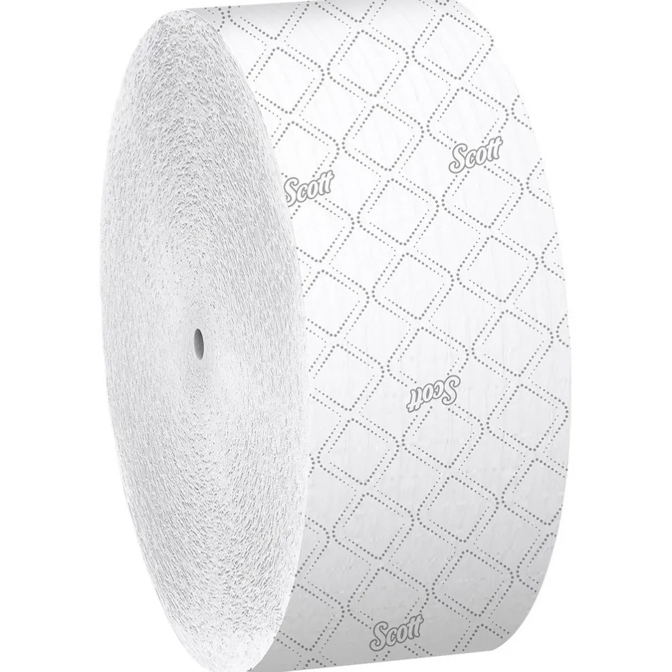 Scott Essential Jumbo Roll Coreless Toilet Paper (07006), 2-ply, White