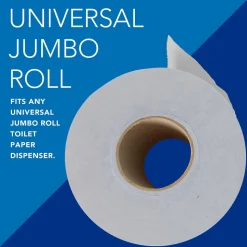 Scott Essential Jumbo Roll (JR) Commercial Toilet Paper (07805), 2-ply, White