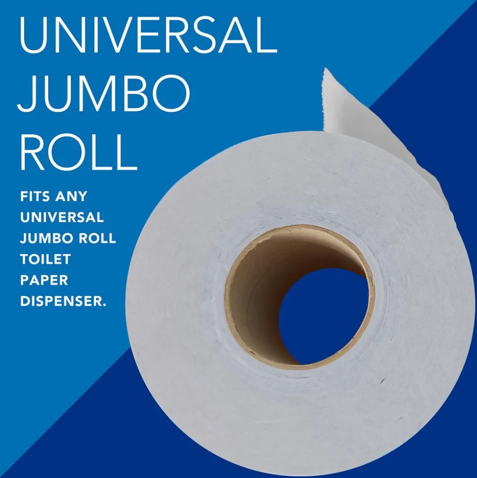 Scott Essential Jumbo Roll (JR) Commercial Toilet Paper (07805), 2-ply, White