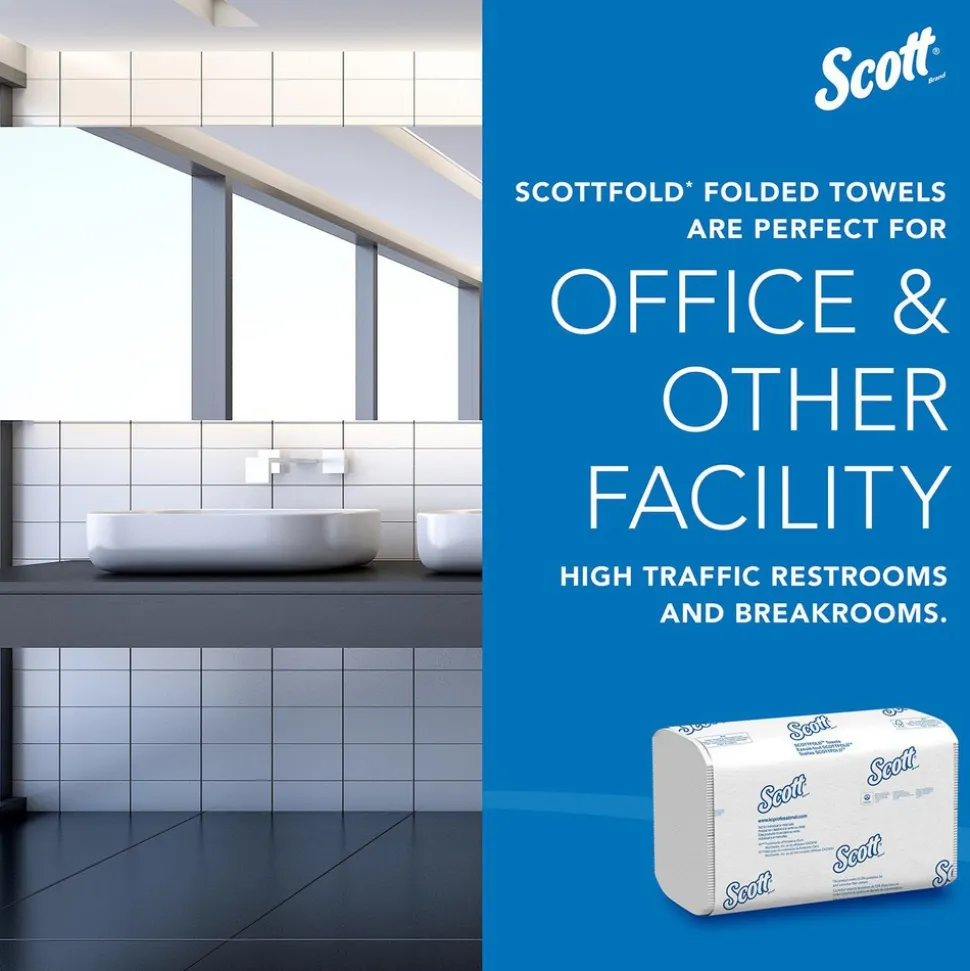 Scott Essential Jumbo Roll (JR) Commercial Toilet Paper (07805), 2-ply, White