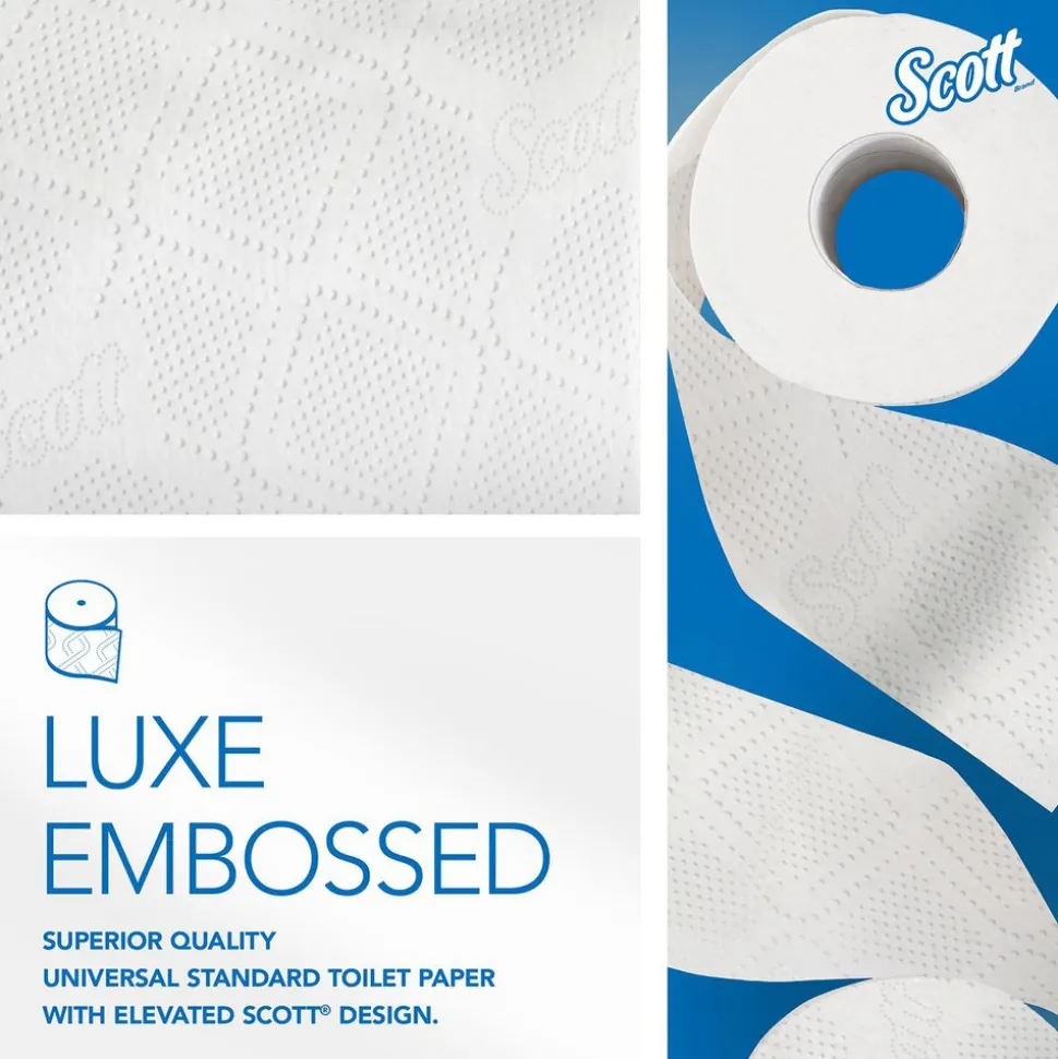 Scott Essential Professional Standard Roll Bathroom Tissue (04460), 2-ply, White