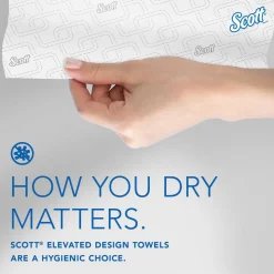 Scott Pro Hard Roll Paper Towels (25702), For Use With Scott Pro Dispenser (Blue Core Only), Absorbency Pockets, White