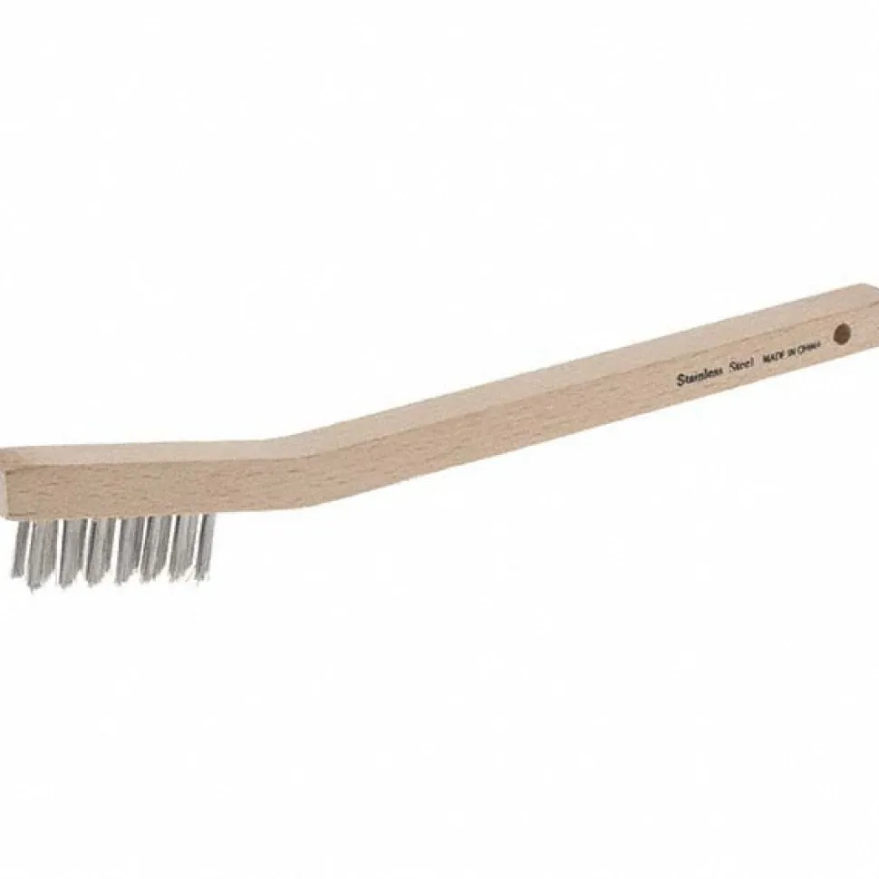 Scratch Brush: 3 Row, 7 Column, Stainless Steel